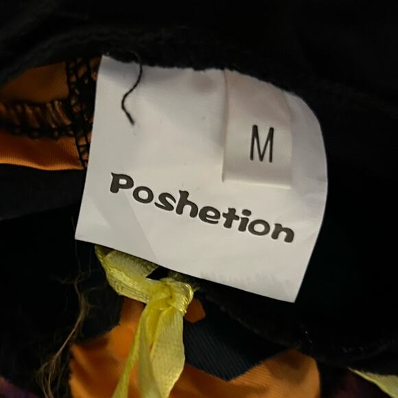 Poshetion Orange Black & Purple Light Up Witches Costume Size Kids/Youth Medium - Picture 5 of 7